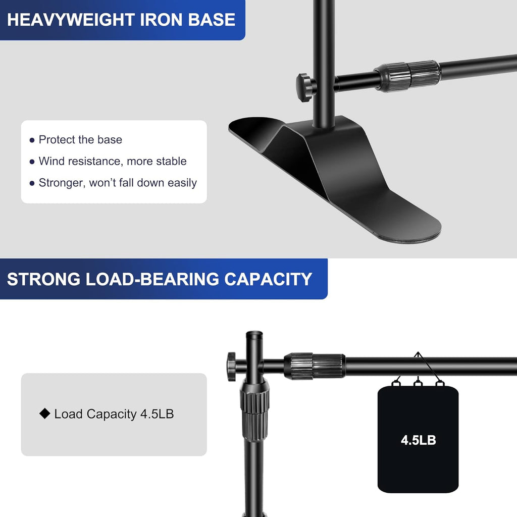 10x8ft Heavy Duty Banner Stand Backdrop with Carry Bag J6416