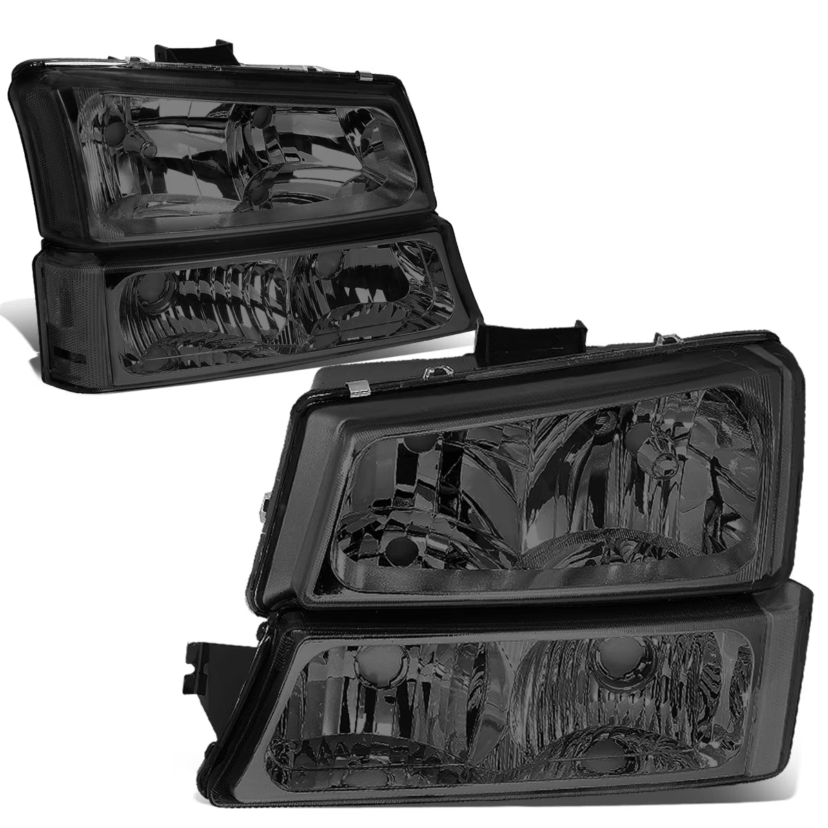 Smoked Housing Clear Corner Headlight and Bumper Lamp M44057