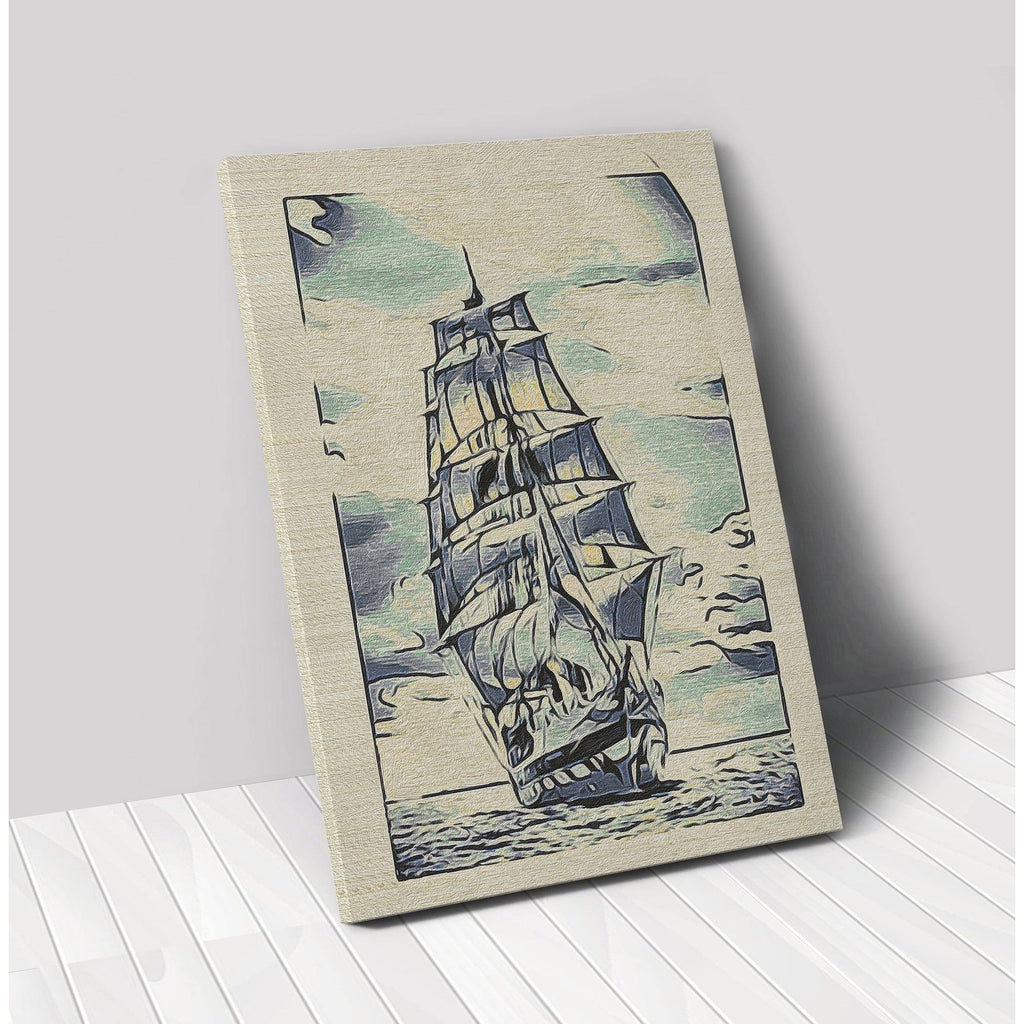 Multi-Color Stretched Canvas D209