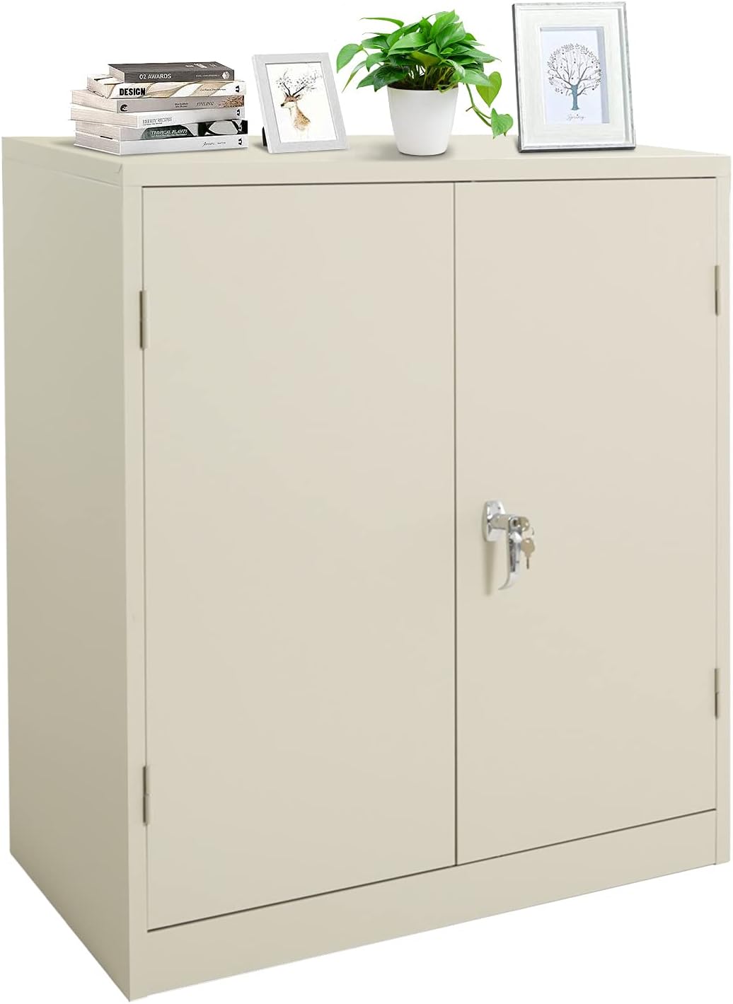 Lockable Metal Storage Cabinet with 2 Doors I18671