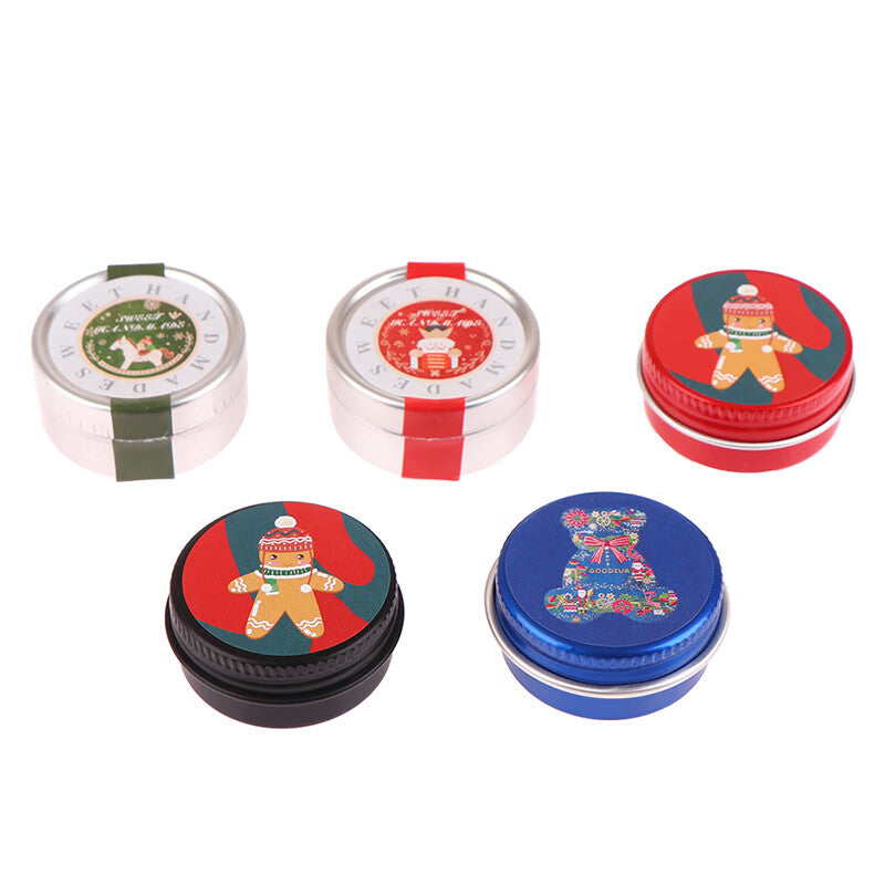 1:12 Dollhouse Miniature Christmas Cookies Biscuit Candy Gift Box Tin Box Model Toy J495