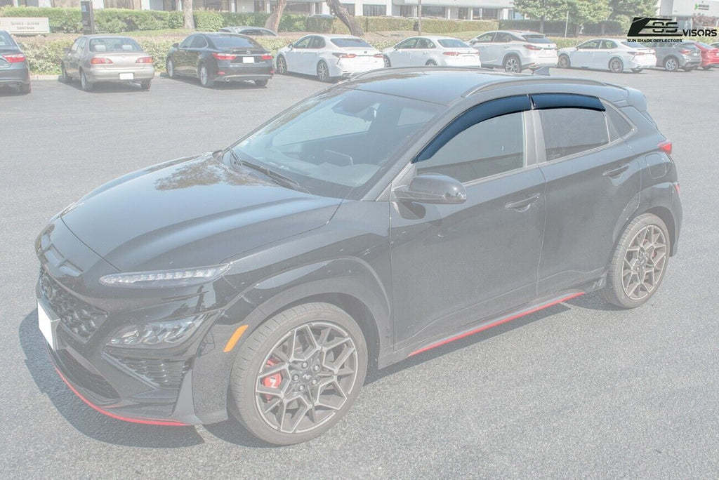 Smoke Tinted Tape-On Side Window Deflectors Rain Guard O83288