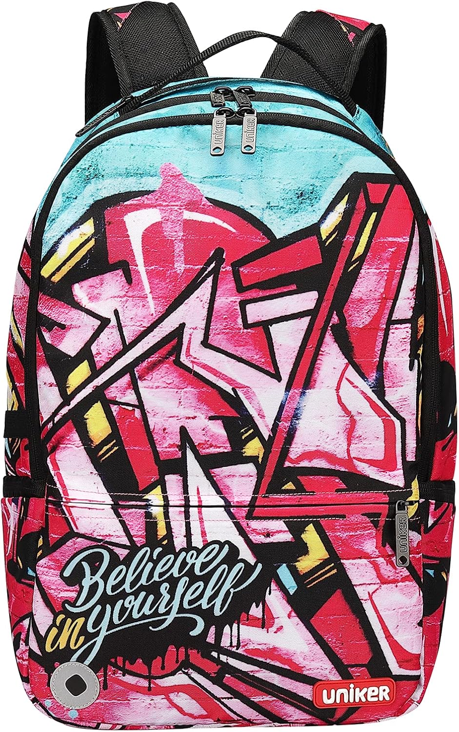 Graffiti Laptop Backpack with USB Port W5740