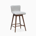 Swivel Counter Stool Kit Fabric Walnut Z256