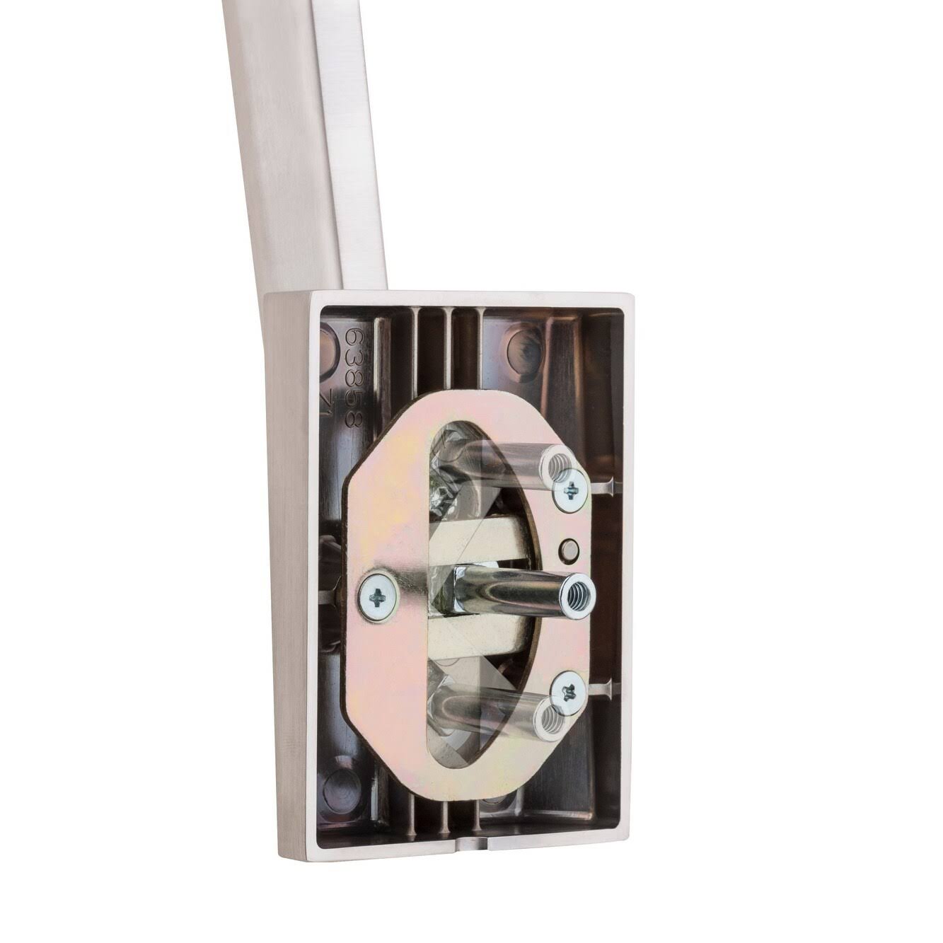 Satin Chrome Keyed Entry Handleset with SmartKey U145