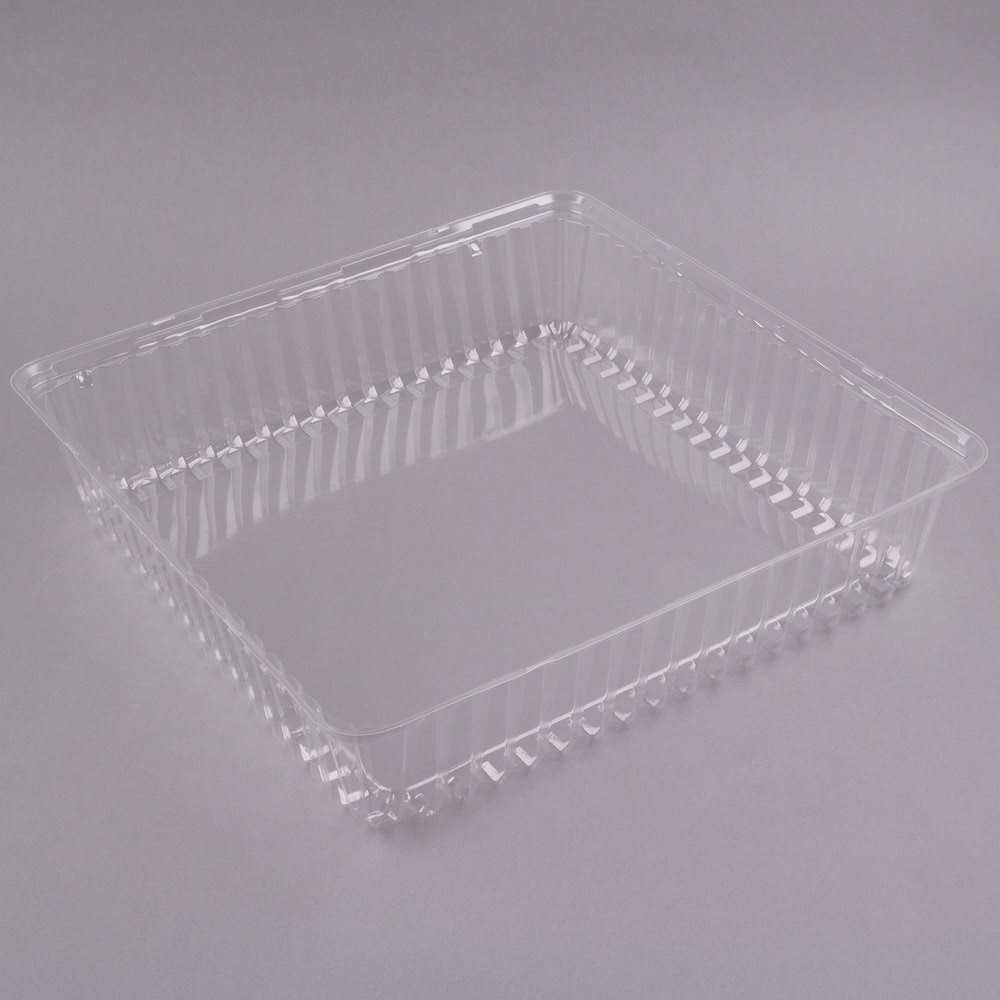 Clear Plastic Square Dome Lid - 40/Case C763503