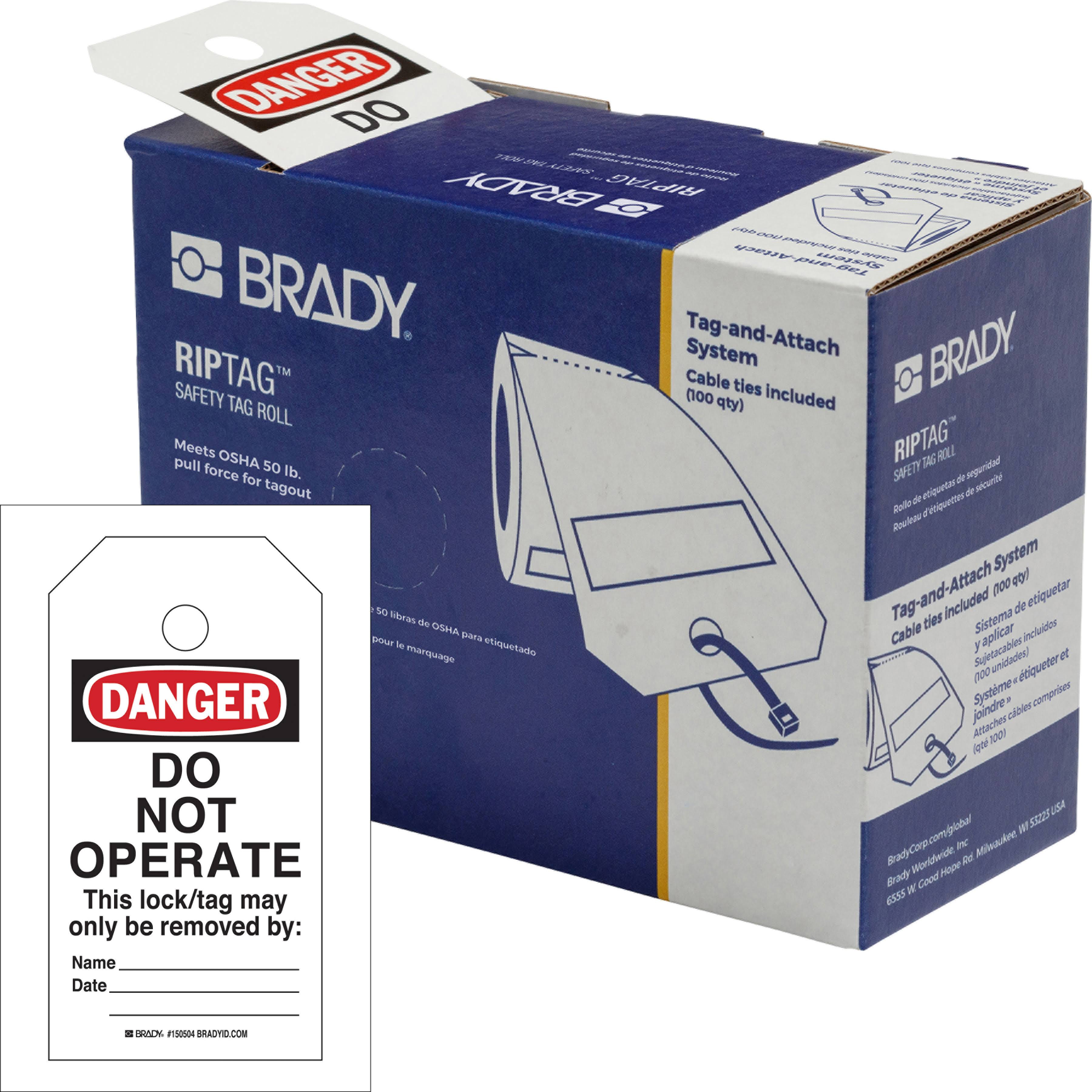 RipTag Safety Tag Roll N33567