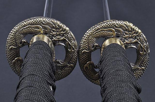 Handmade Japanese Samurai Katana & Wakizashi Swords Y95942