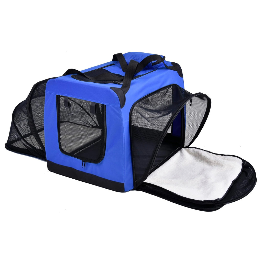 Metal Framed Soft-Folding Collapsible Pet Dog Crate I700