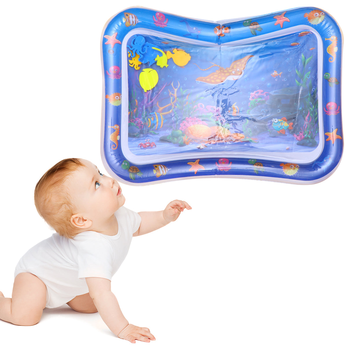 Inflatable Crawling Cushion Water Play Mat (Blue) K789