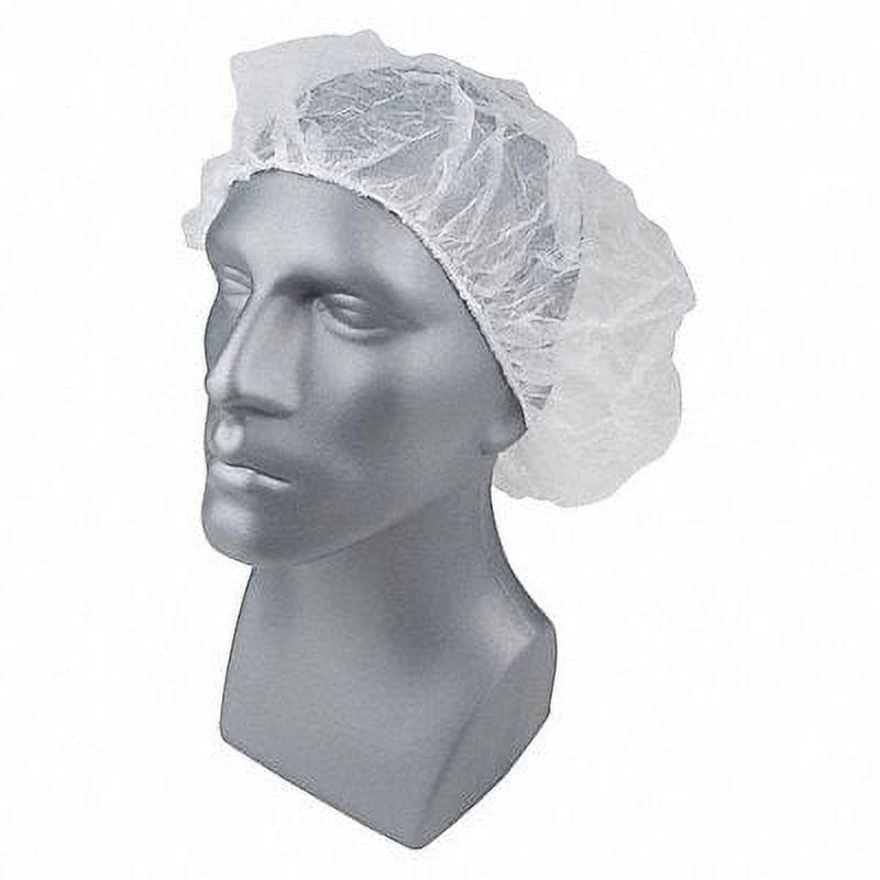 White PP Bouffant Cap, 28 in, PK1000 O511769
