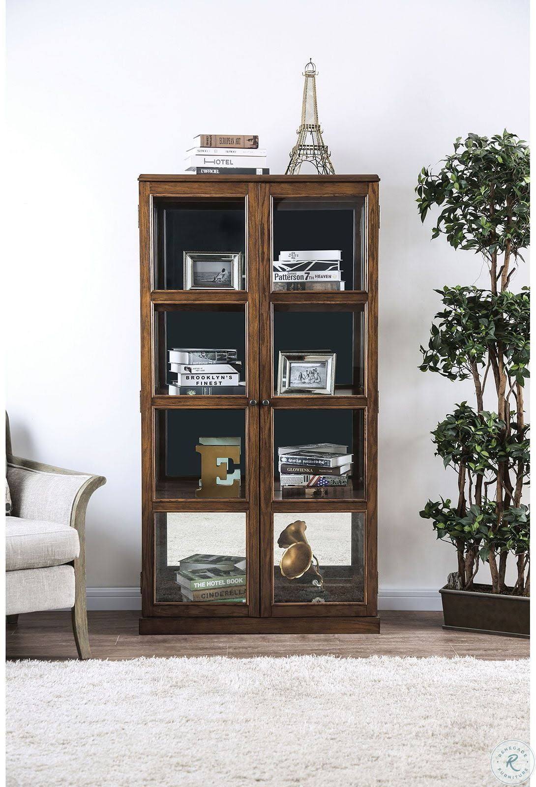 Oak Curio Cabinet Q878376