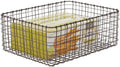 Bronze Metal Wire Food Organizer Storage Bin Basket, Pack of 2 W2079