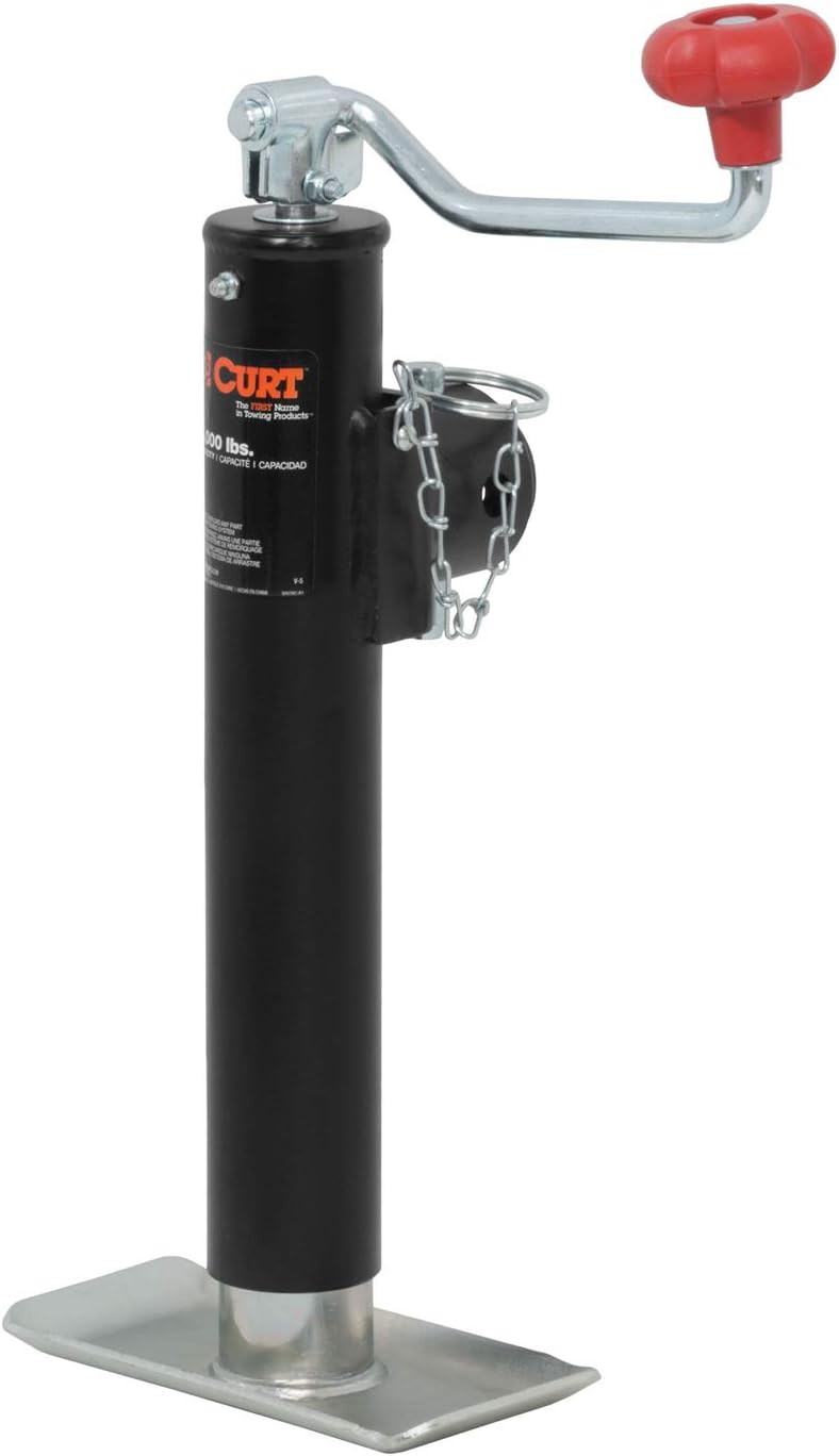 Weld-On Pipe-Mount Swivel Trailer Jack, 2,000 lbs. 10-3/4 Inches Vertical Travel Pack of 2 F82794