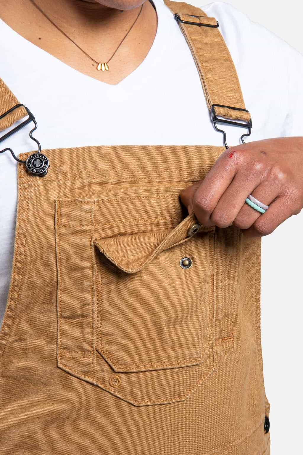 Saddle Brown Canvas Overall R141007