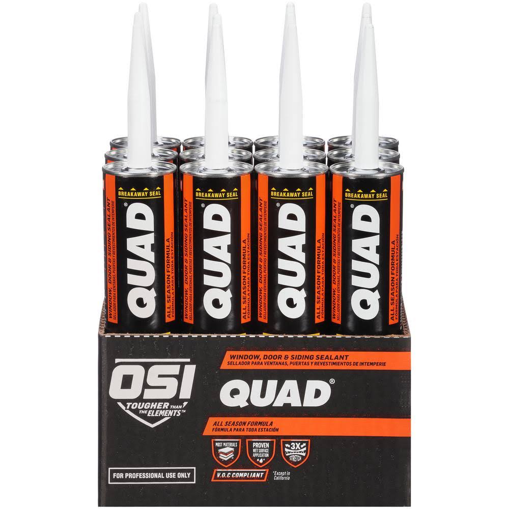 10 fl. oz. Gray Exterior Window, Door, and Siding Sealant (12-Pack) F79865