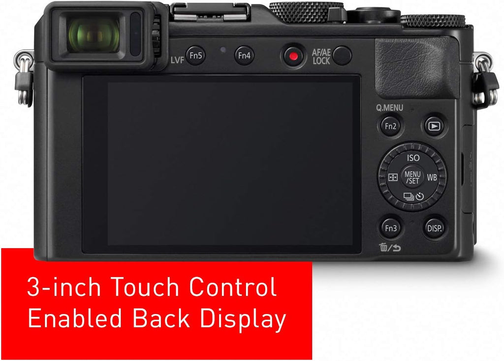 Black 21.7 MP Large Four Thirds Camera with 24-75mm Leica Lens I9928