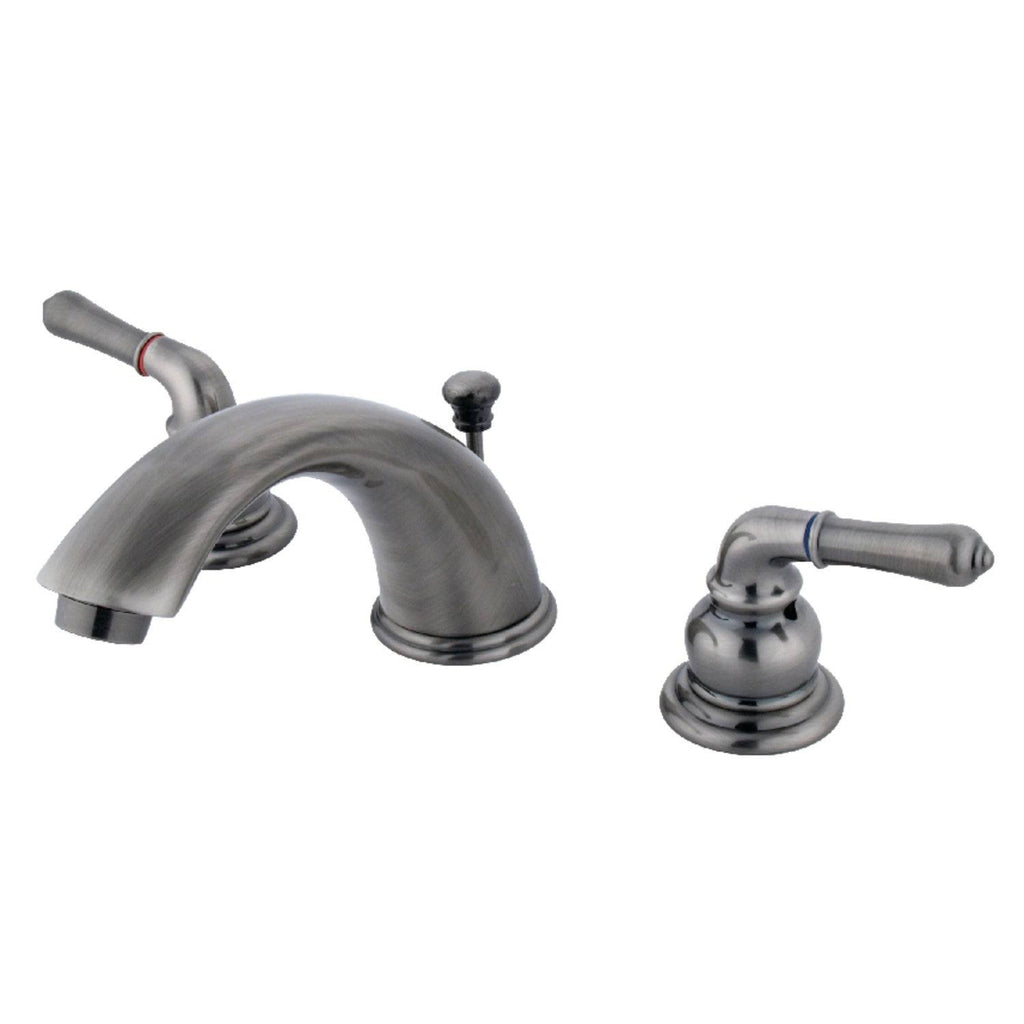 Polished Chrome Polished Brass Widespread Bathroom Faucet B1680