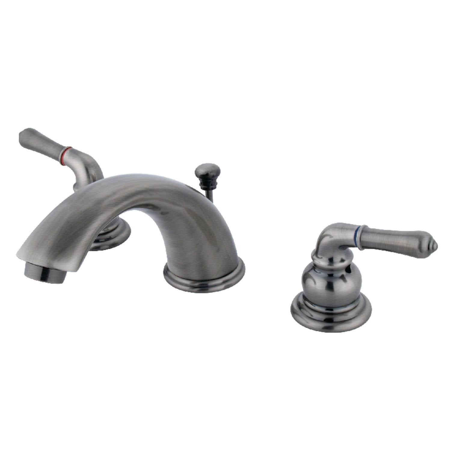 Polished Chrome Polished Brass Widespread Bathroom Faucet B1680