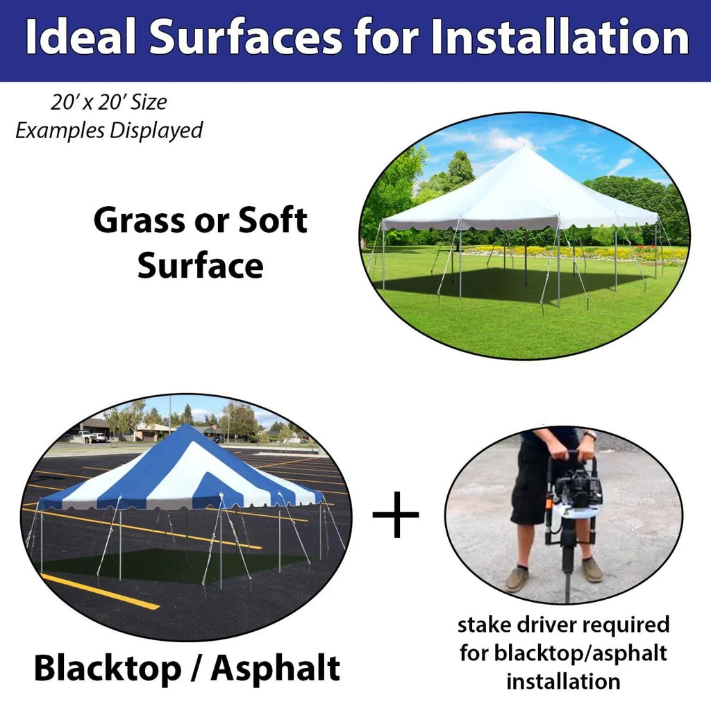 20 Ft x 30 Ft Pole Tent Side Pole Set K82711