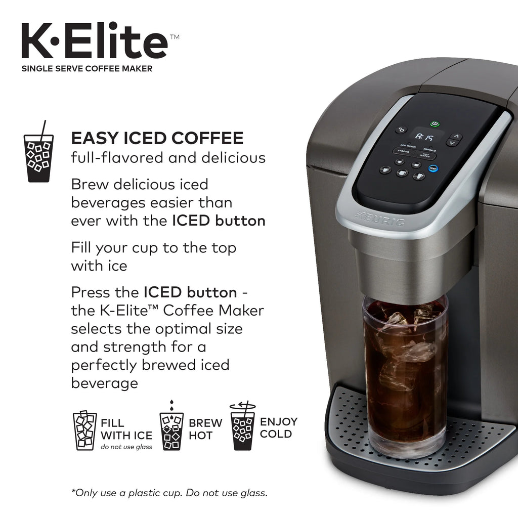 Brushed Slate Single-Serve K-Cup Pod Coffee Maker K137586