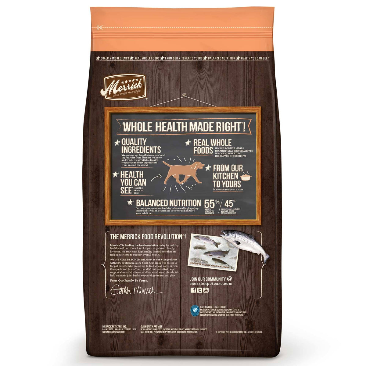 Grain Free Salmon Sweet Potato Dry Dog Food, 25 lb M3256