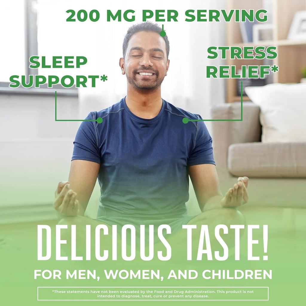 L-Theanine 200mg Liquid Drops Vegan 30 Servings X1655