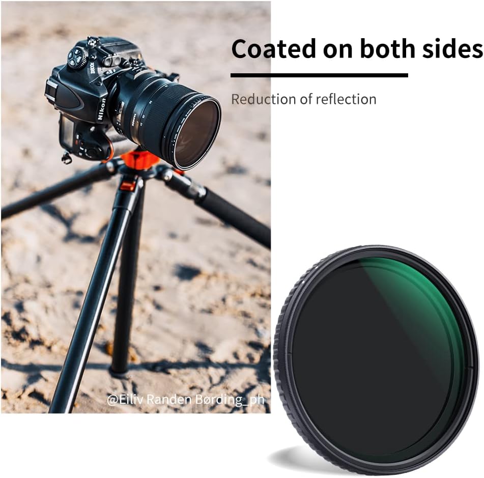 52mm Variable ND Filter ND32-ND512 HD Neutral Density Lens Filter D1793