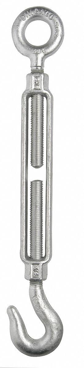 Turnbuckle, Hook & Eye, Galvanized, 3/4 x 9 in X4681
