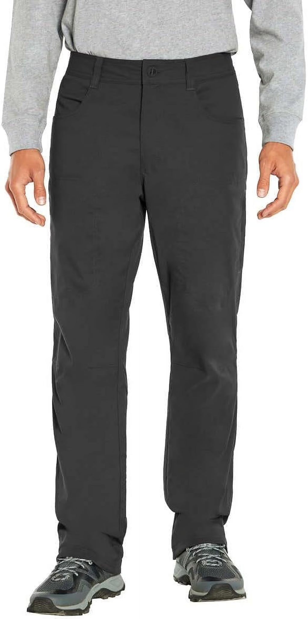 Men’s Fleece Lined Stretch Fabric Pant (Black,38x34) S257295