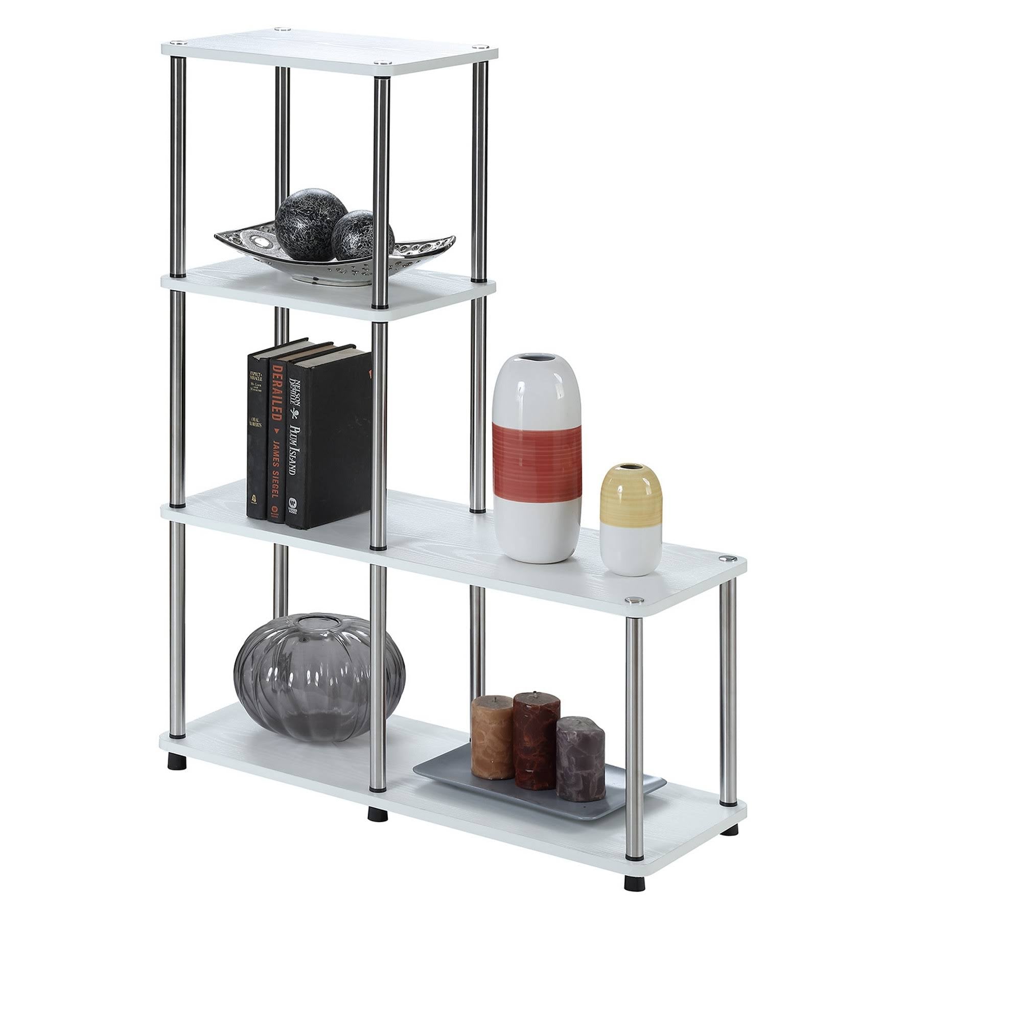 White Multi Shelf Bookshelf B540792