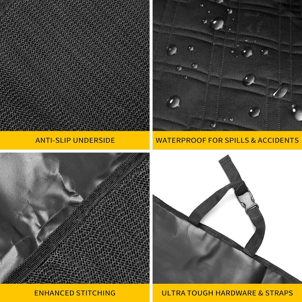 Cargo Liners for Dogs Pet Trunk Mats for 4 Door Ford Bronco Pack of 2 I892437
