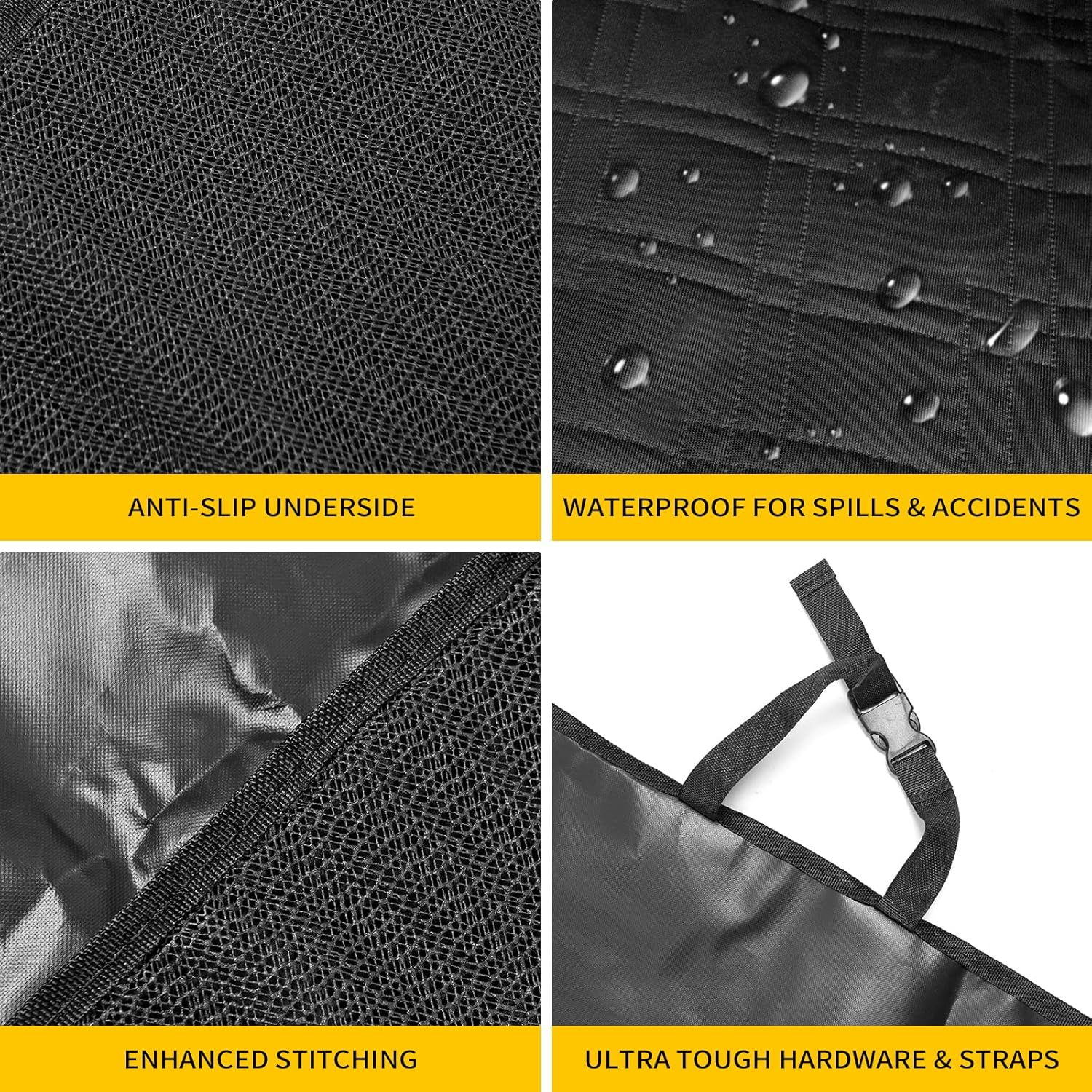 Cargo Liners for Dogs Pet Trunk Mats for 4 Door Ford Bronco Pack of 2 I892437