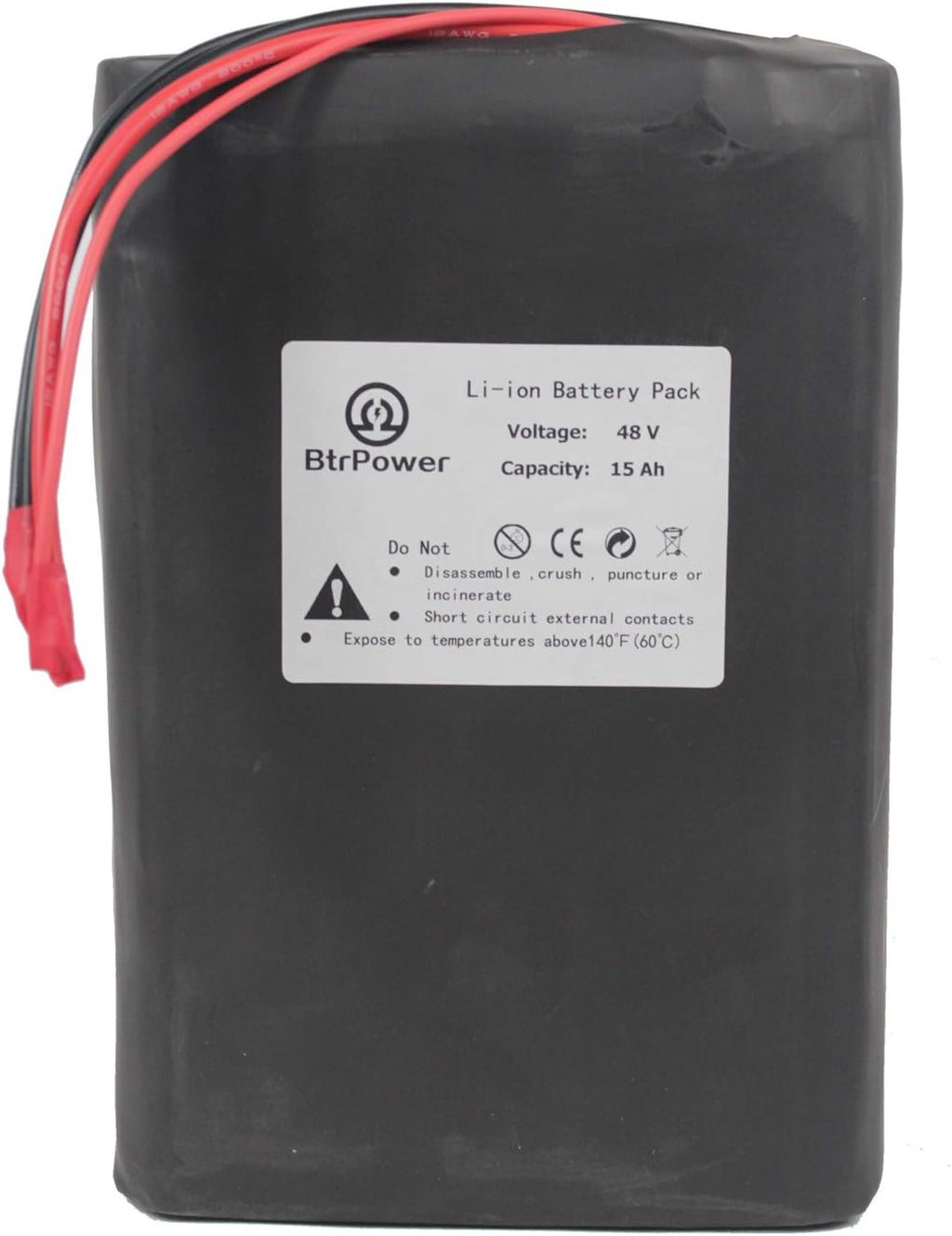 48V 10AH-50AH Lithium ion LiFePO4 Battery Pack with 5A Charger and 50A BMS E819963