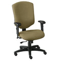 Gray Fabric Highback Chair with Black Frame K605