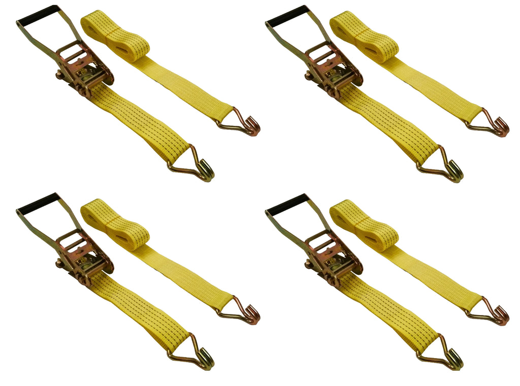 2"x15' Ratchet Straps 5000 Lbs 4 Pack Q11630
