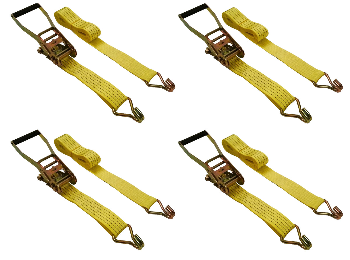 2"x15' Ratchet Straps 5000 Lbs 4 Pack Q11630