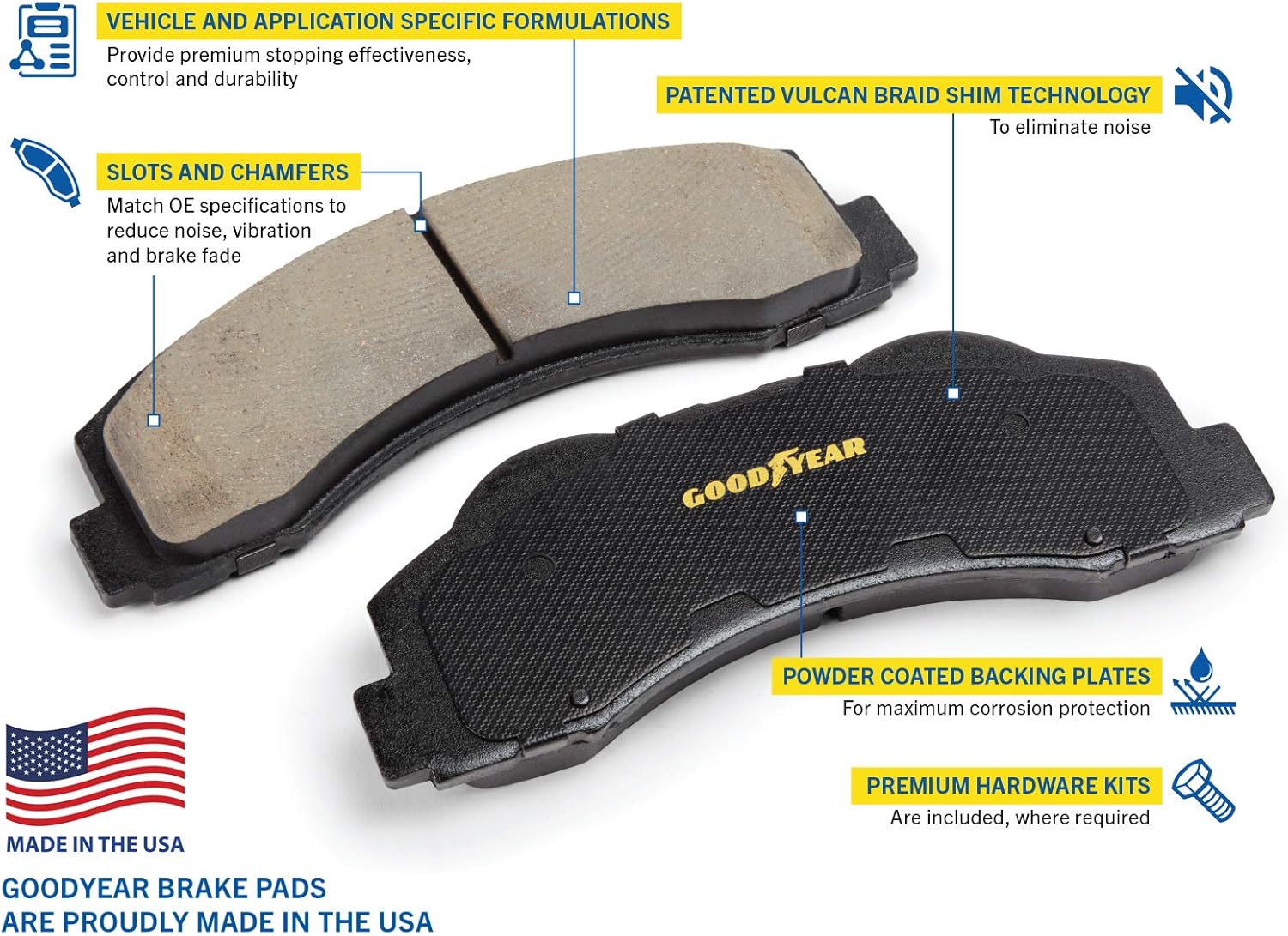Rear Brake Calipers Rotors Ceramic Pads U56740