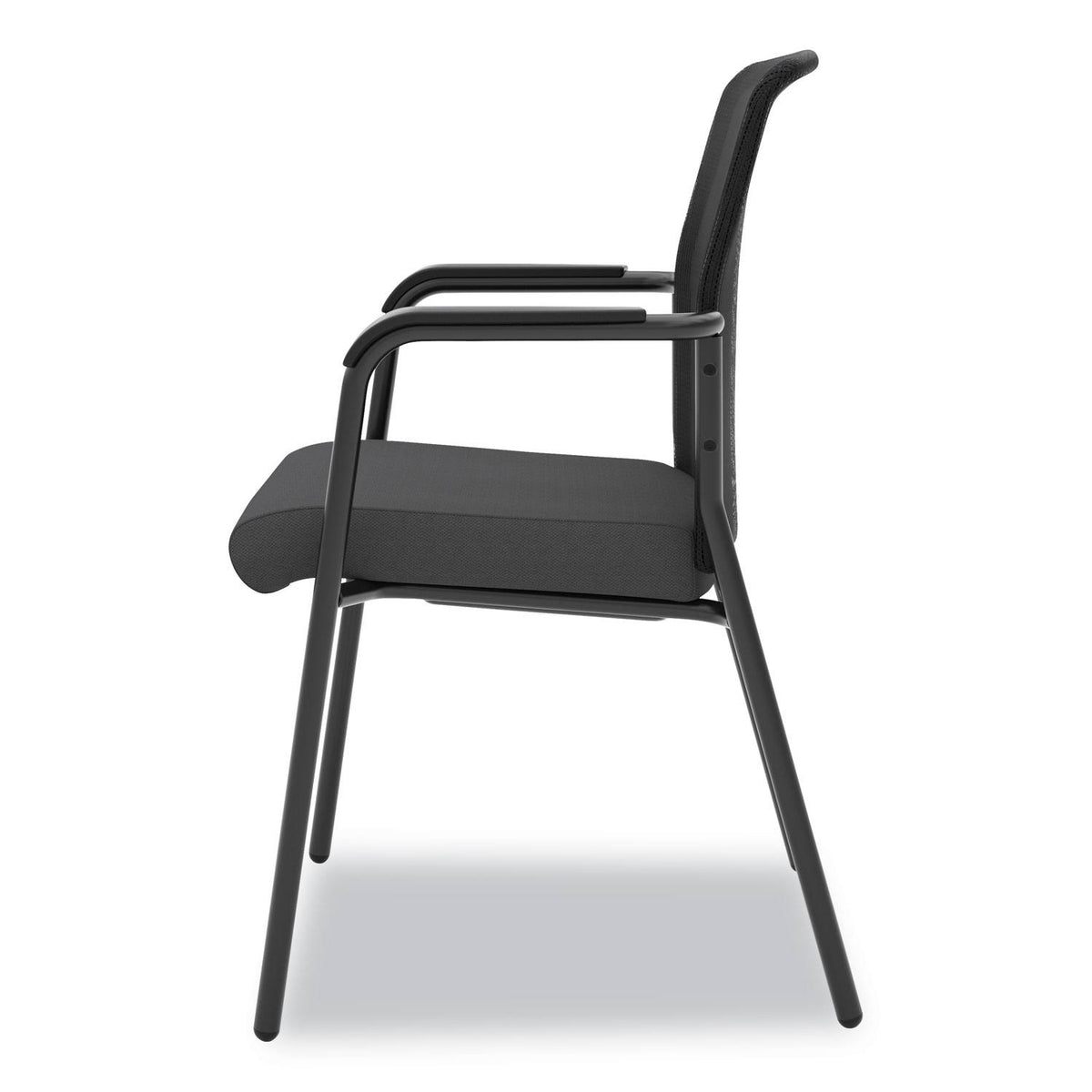 Black Mesh Back Multi-Purpose Chair with Arms H687