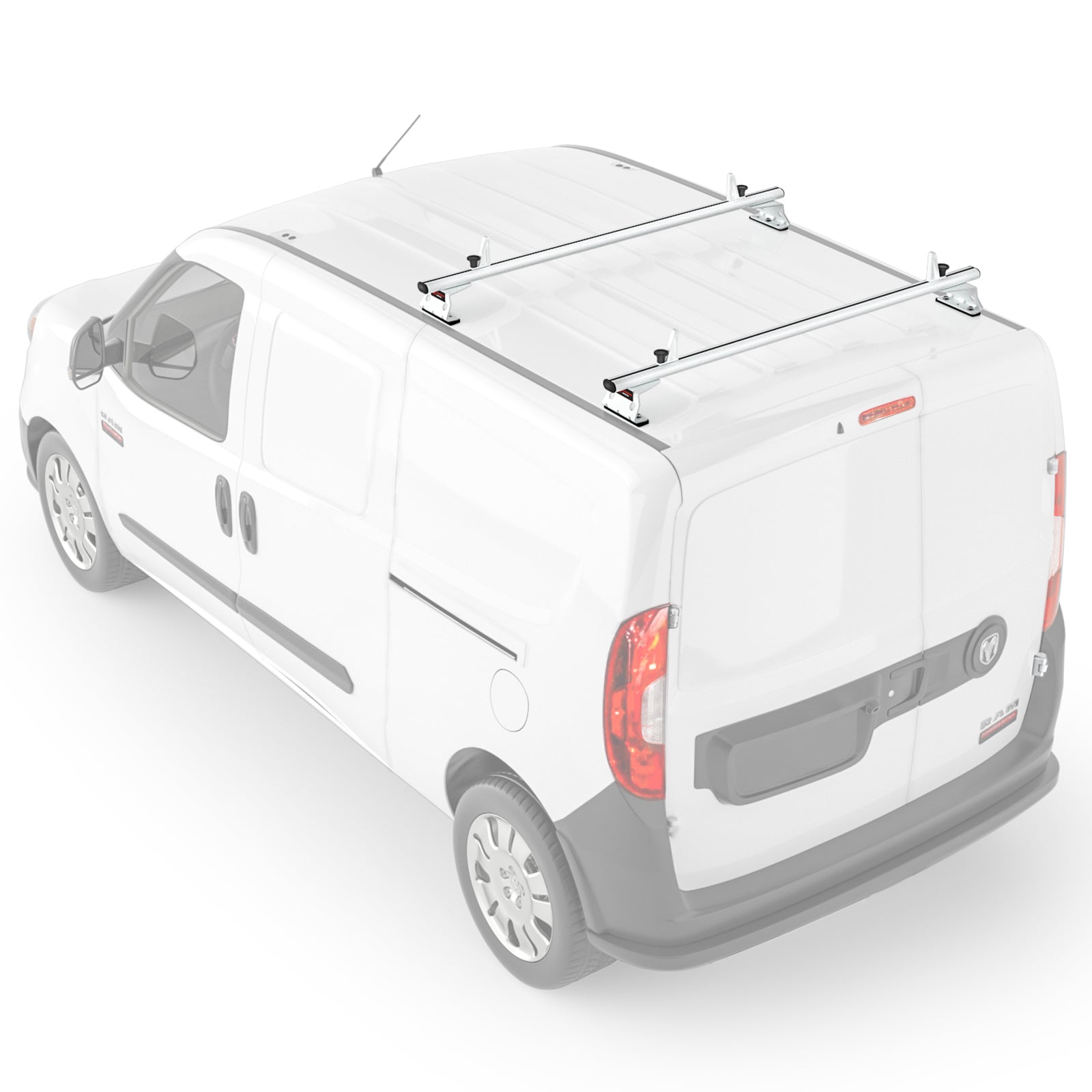 Aluminum 2 Bar Van Roof Rack System with Ladder Stopper U50337
