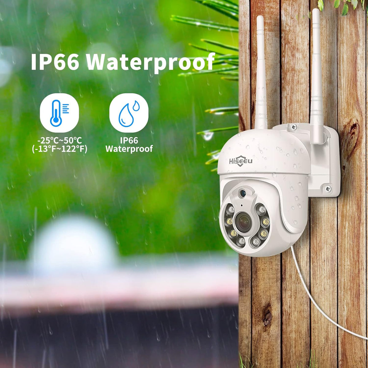 3MP Outdoor Wireless Security Camera with Floodlights Q756272
