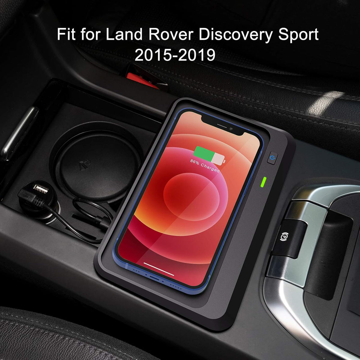 Wireless Charger for Land Rover Discovery Sport 2015 2016 2017 2018 2019, OEM Style Wireless Phone Charging Pad, Pack of 2 Z4246