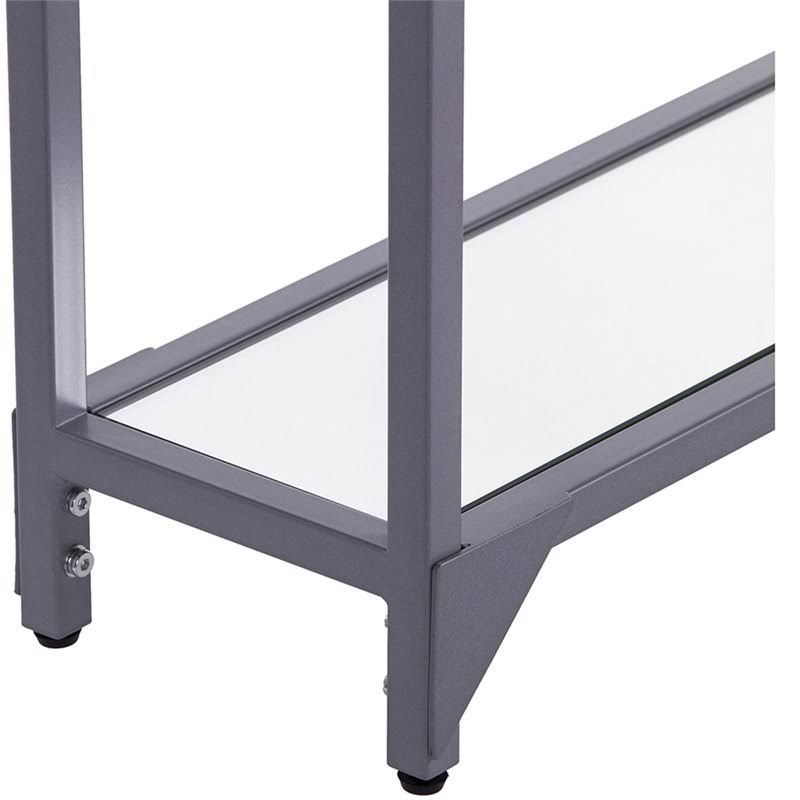 Narrow Metal Console Table - Silver D76837