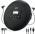 Portable CD Player with Headphones, Black, Pack of 2 V722
