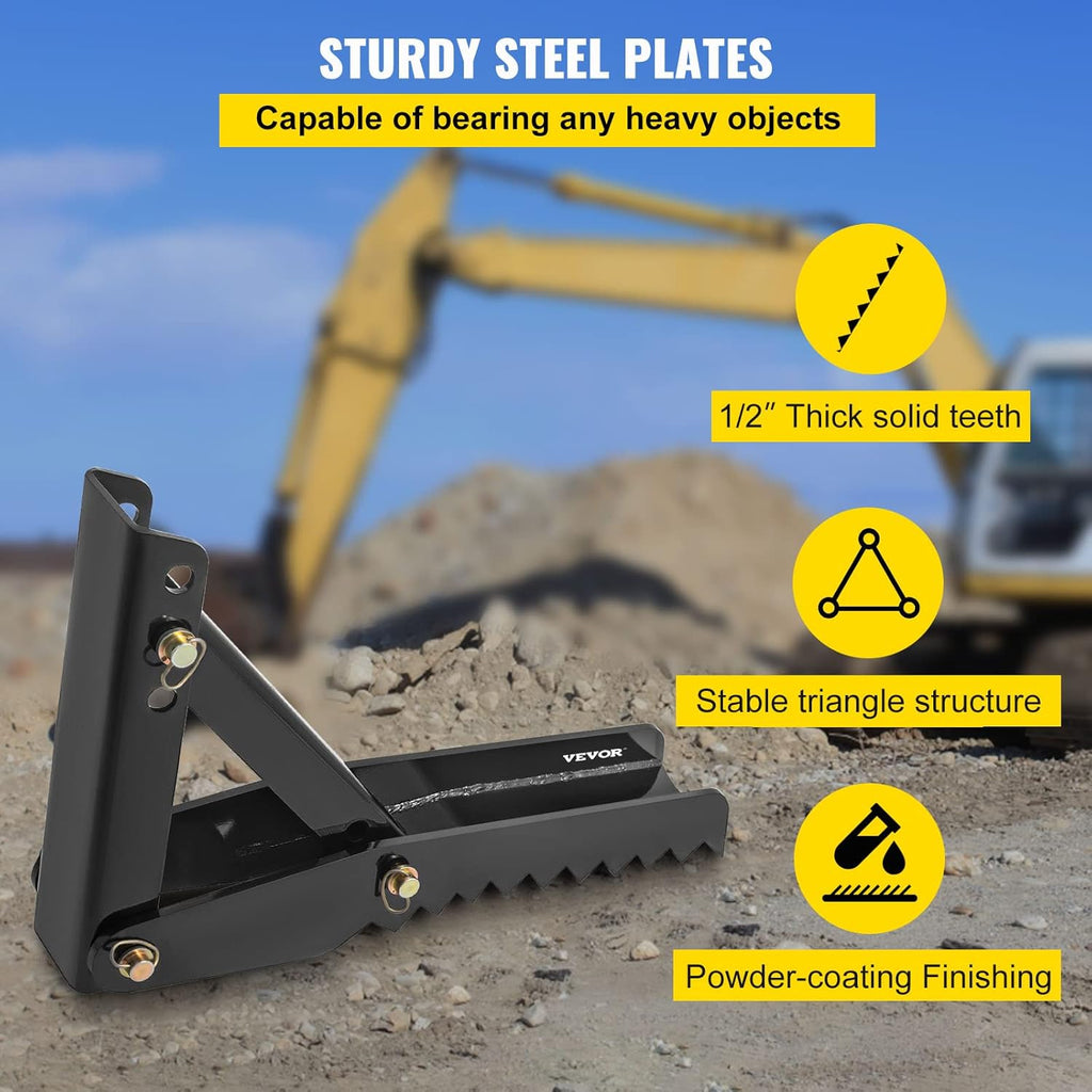 Black Steel Weld On Excavator Thumb K26345