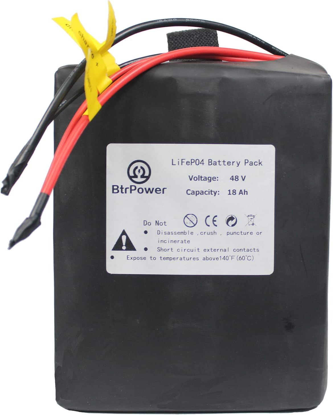 48V 10AH-50AH Lithium ion LiFePO4 Battery Pack with 5A Charger and 50A BMS E819963
