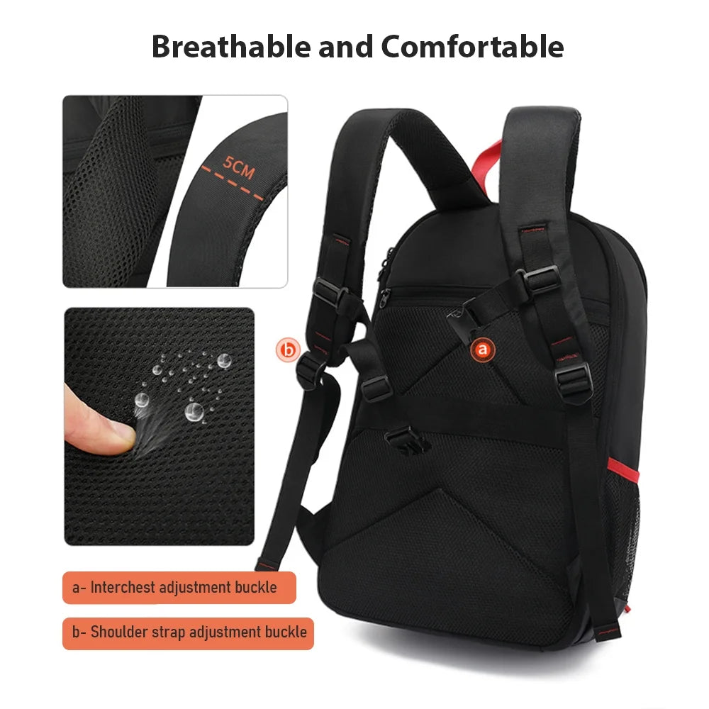 15.6 Inch Water-resistant Camera Backpack I59556