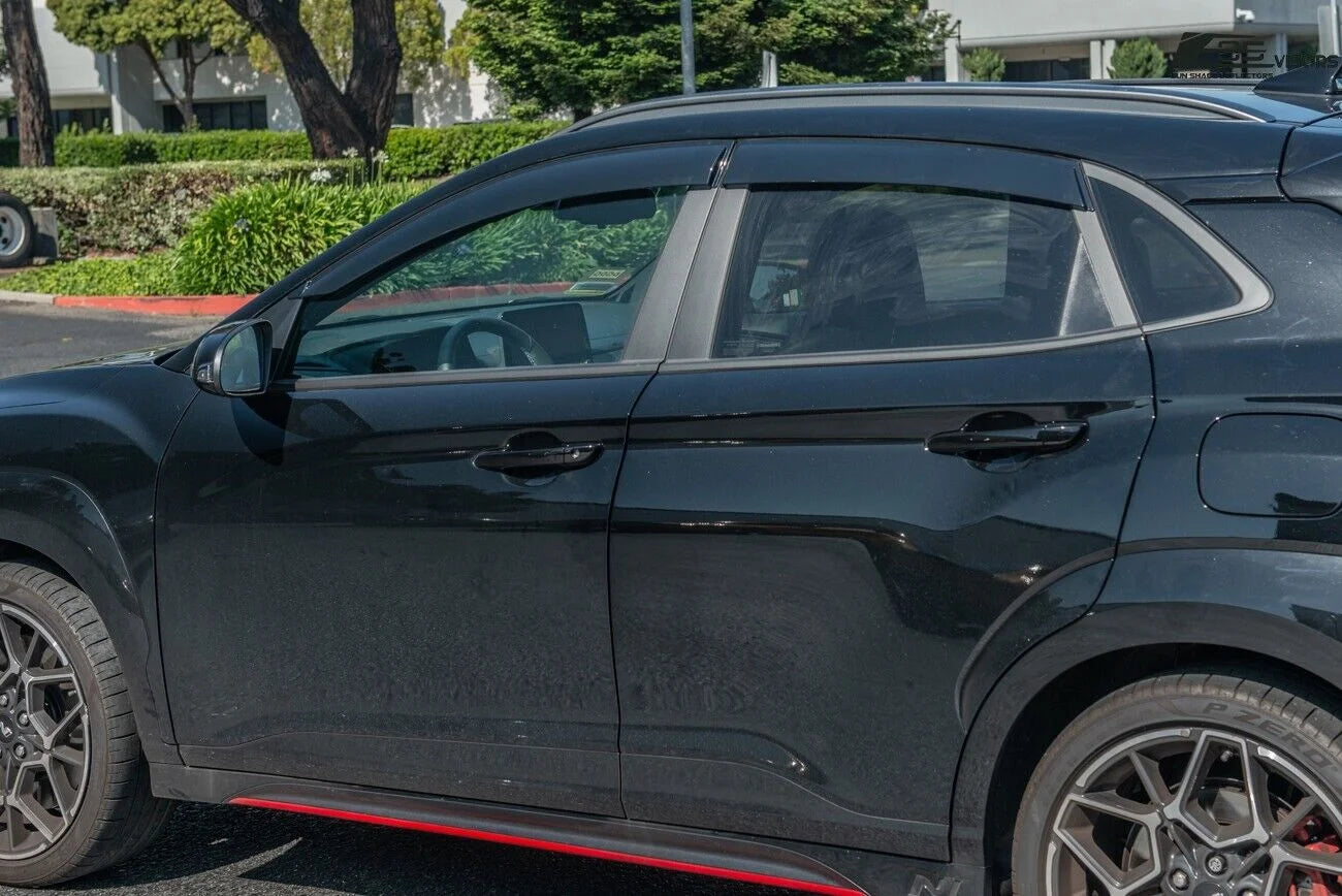 Smoke Tinted Tape-On Side Window Deflectors Rain Guard O83288