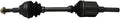 FWD Complete Front Driver Side CV Axle Shaft Non ABS Pack of 2 W9791