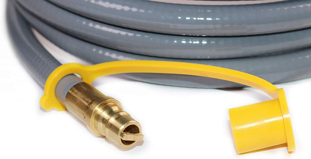 24 Feet 3/8-inch ID Natural Gas Grill Hose with Quick Connect Propane Gas Hose Assembly, CSA Certified Pack of 2 F516647